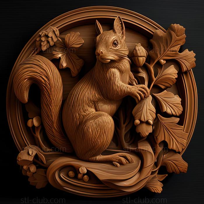 3D model st squirrel (STL)